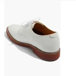 NEIL M Cambridge Nubuck Oxford Shoes White Leather Laces Support Men 9 1/2 Sherman Brothers Spencer Sport Oxford White Nubuck - Sherman  main image 4